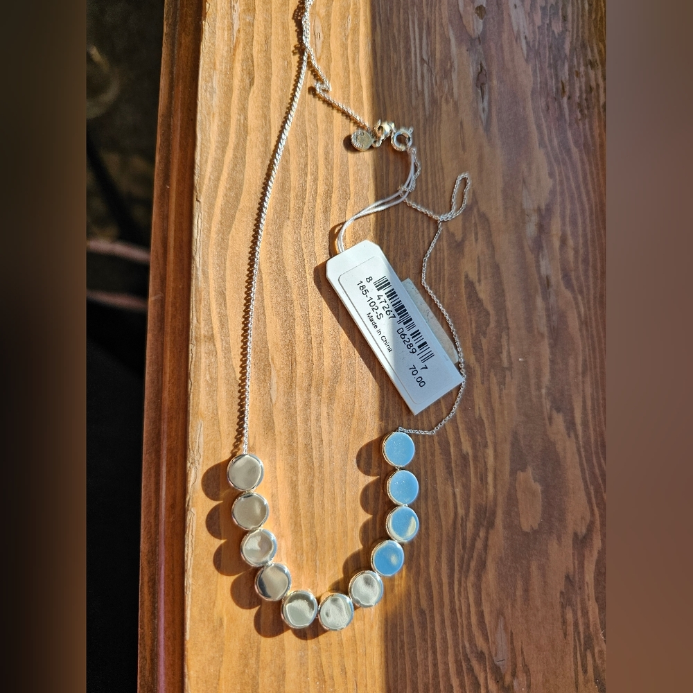 $70 Nordstrom necklace. 18 inches long with adjustable chain to make it shorter.